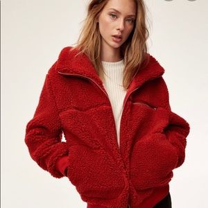 Aritzia faux Sherpa jacket sz s